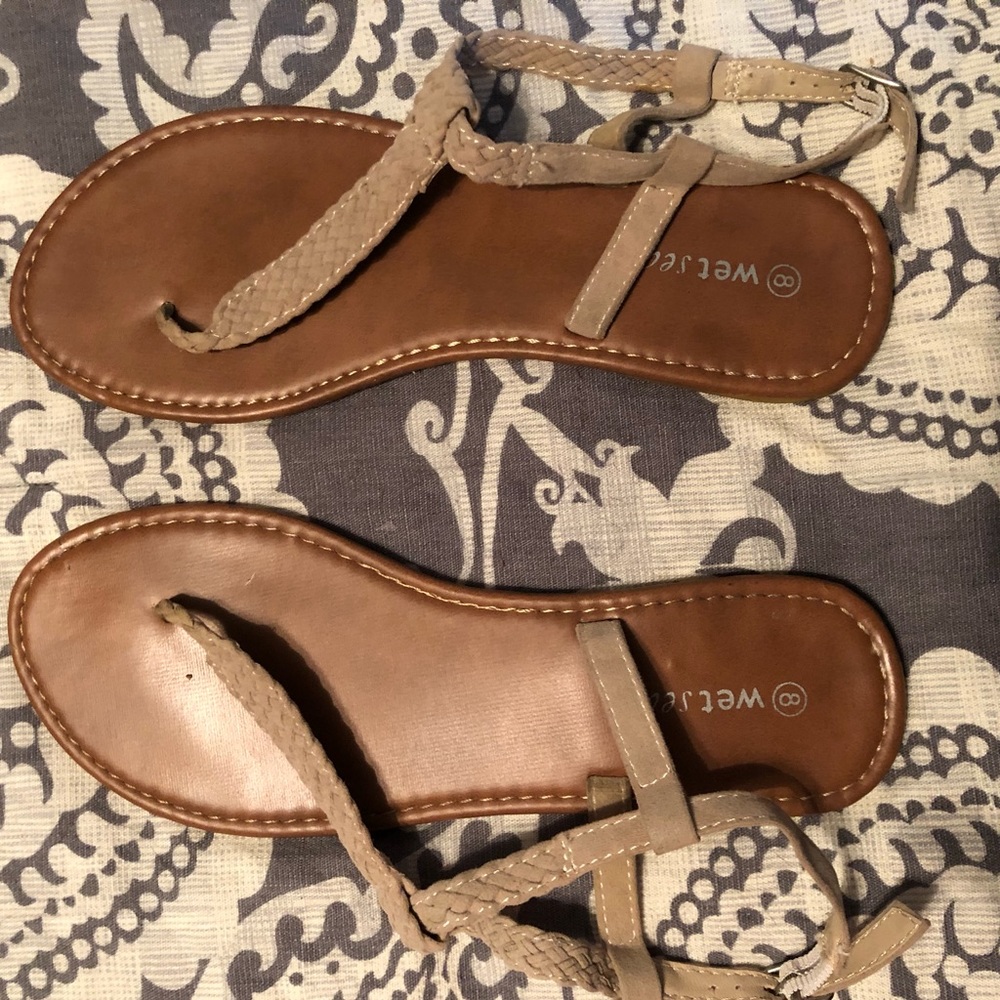 Wet Seal Nude Sandals